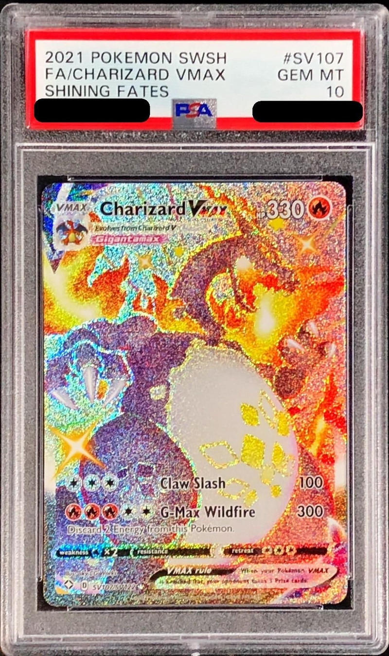 PSA10鑑定済〕リザードンVMAX(SSR仕様/英語版)【-】{SV107/SV122}