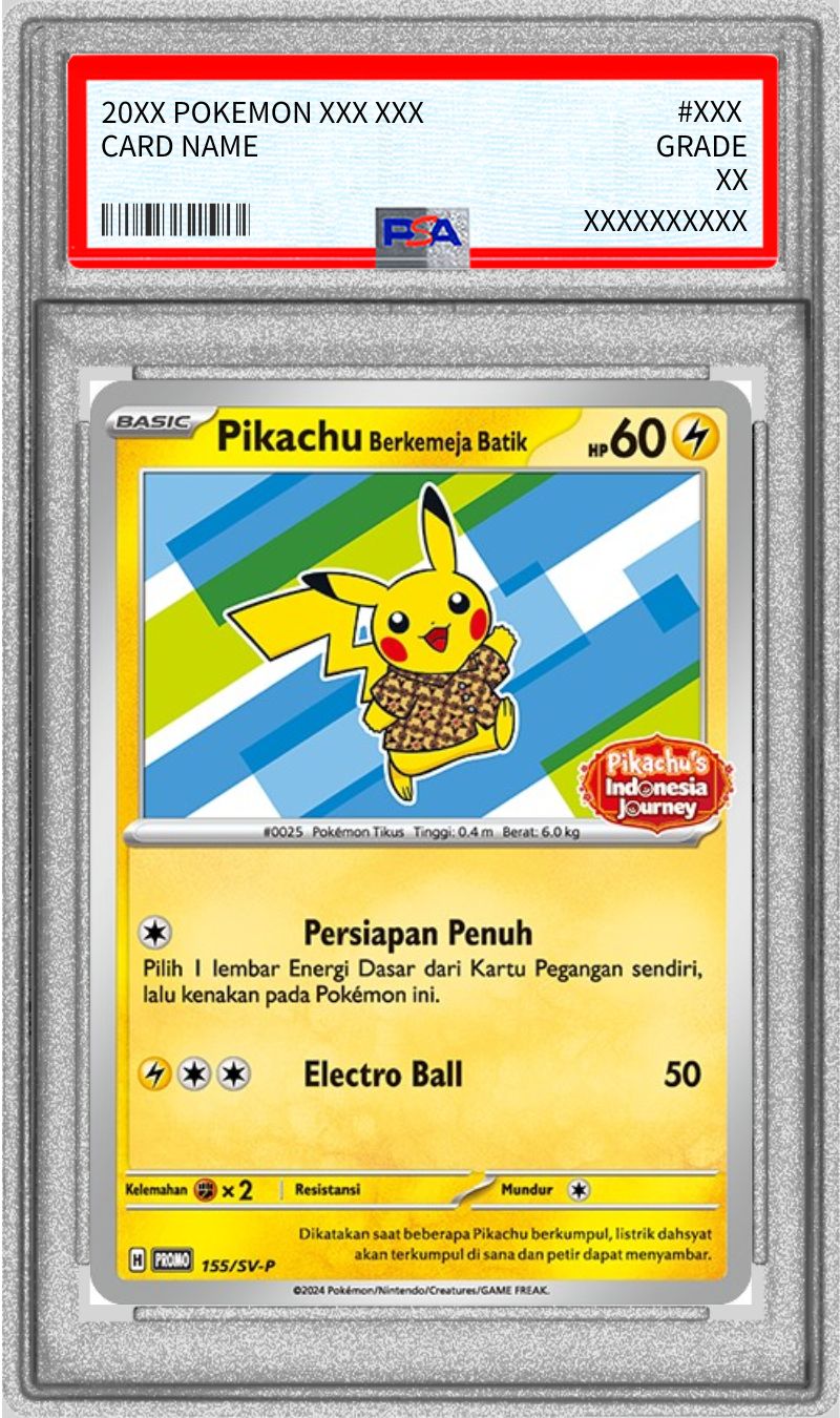 PSA10鑑定済〕バティックシャツのピカチュウ(ヒトデマン柄)【P】{155/SV-P}