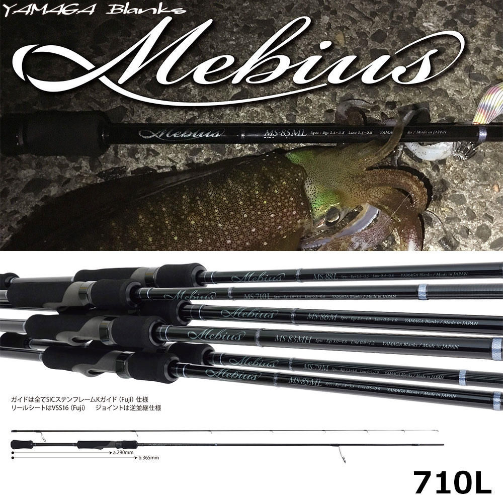 ヤマガブランクス(YAMAGA Branks) メビウス(Mebius) 710L エギング