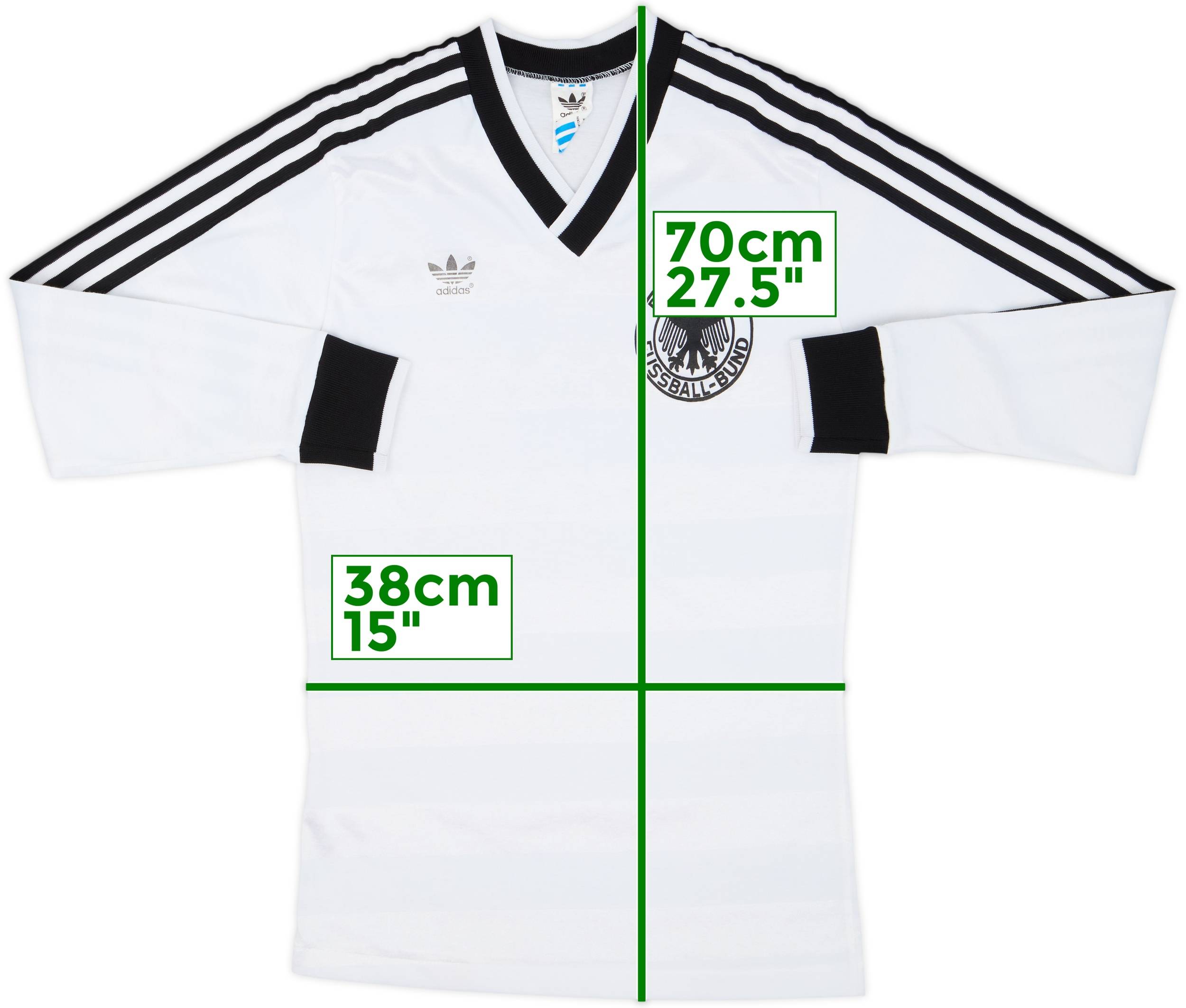 1984-86 West Germany Home L/S Shirt - 8/10 - (S)