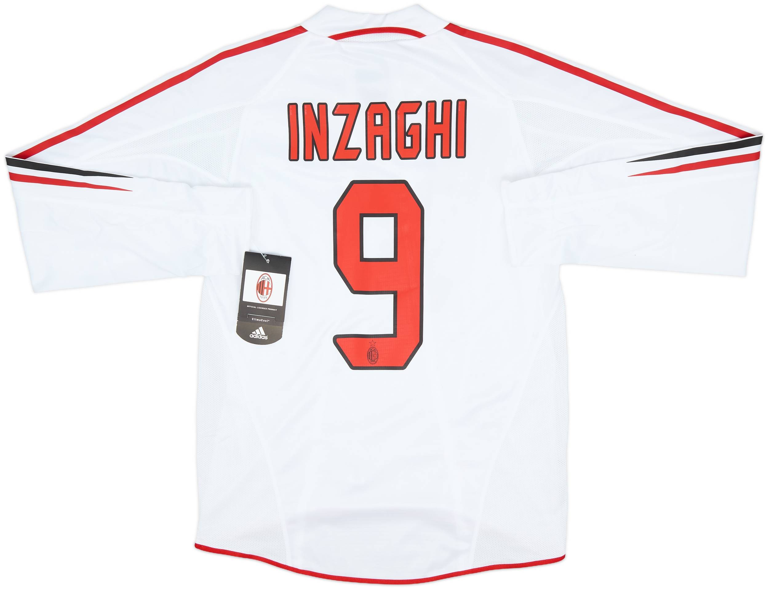 2004-05 AC Milan Player Issue Away L/S Shirt Inzaghi #9 (S)