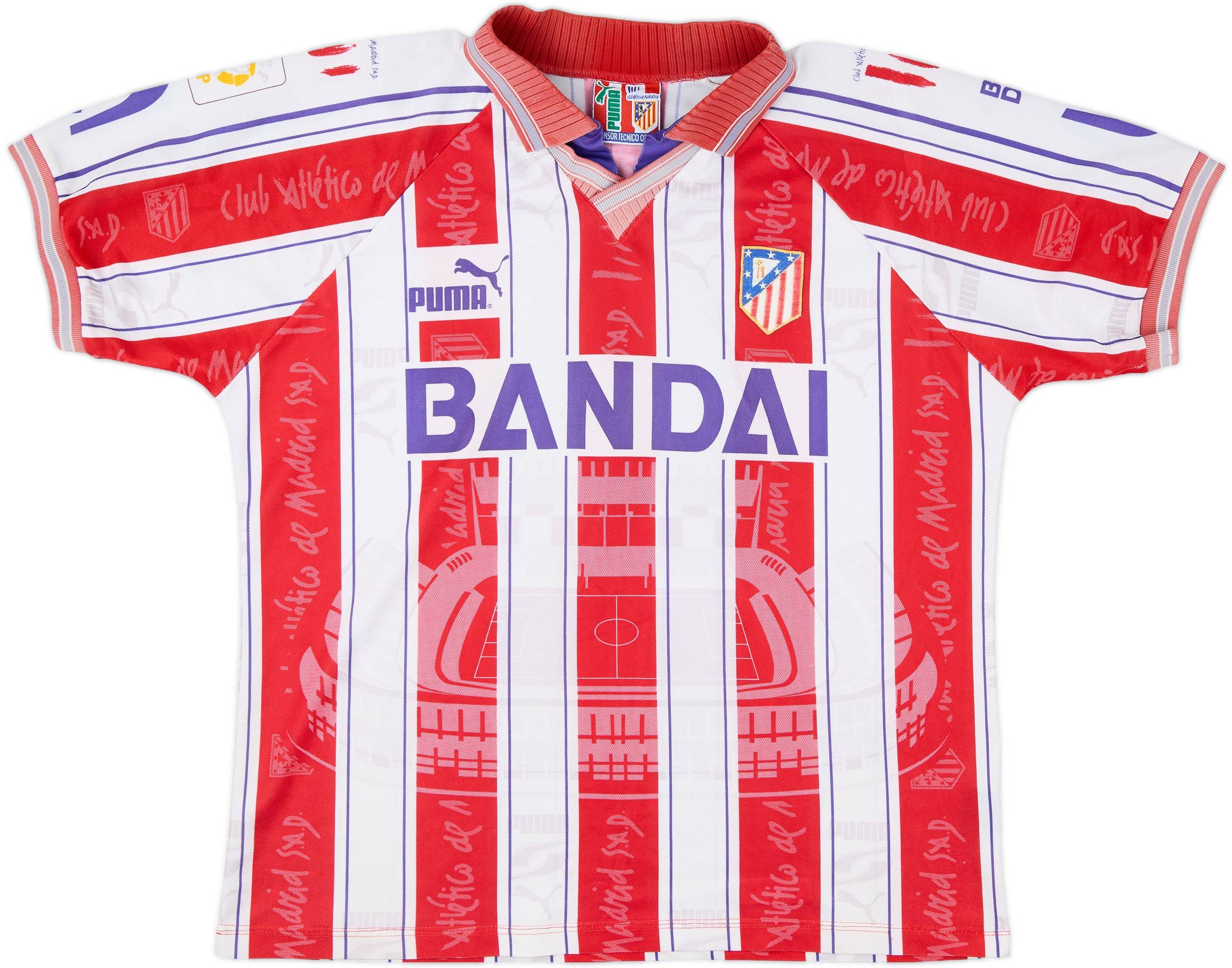 1996-97 Atletico Madrid Home Shirt Pantic #10 - 5/10 - (L/XL)