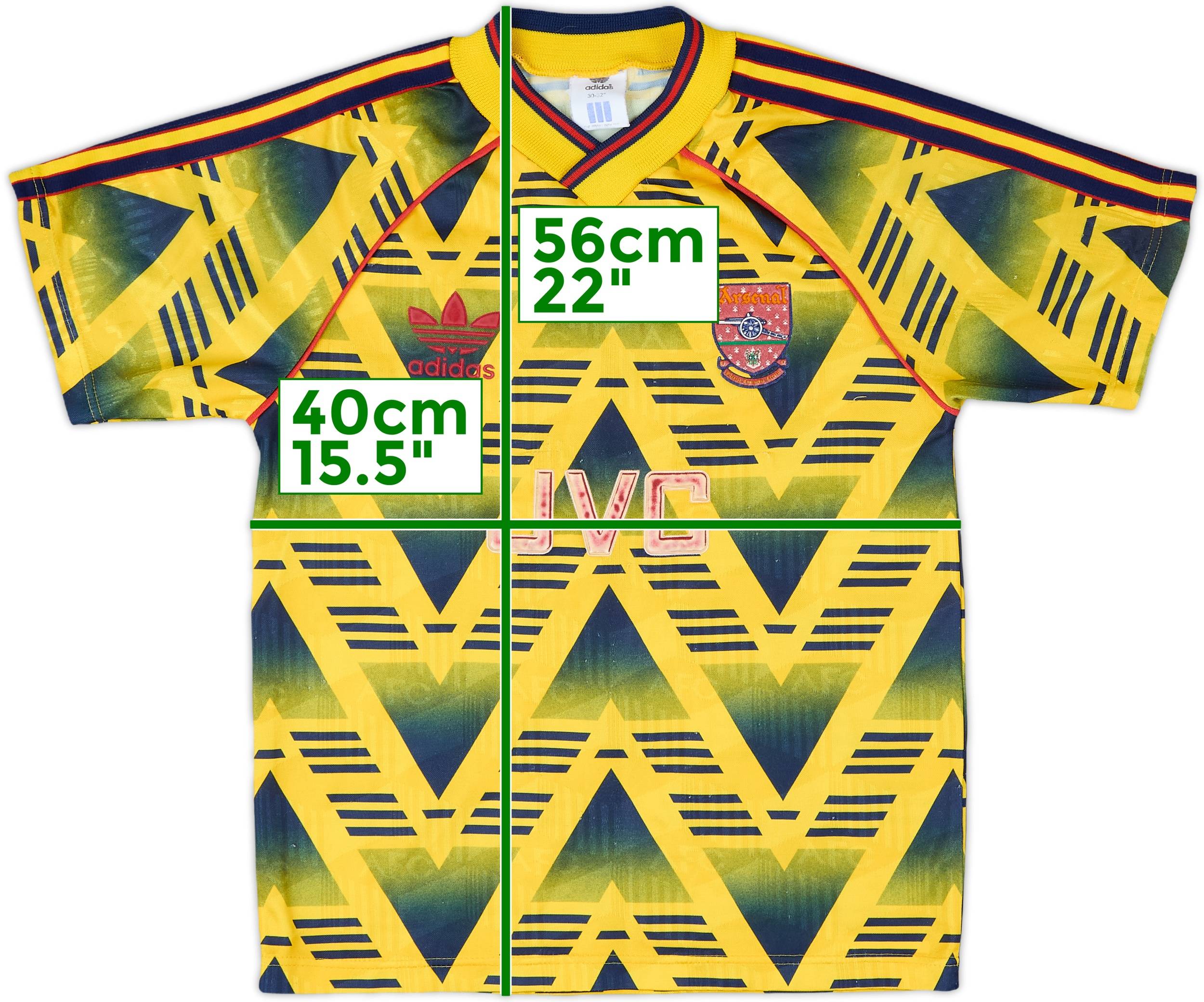 1991-93 Arsenal Away Shirt - 6/10 - (L.Boys)