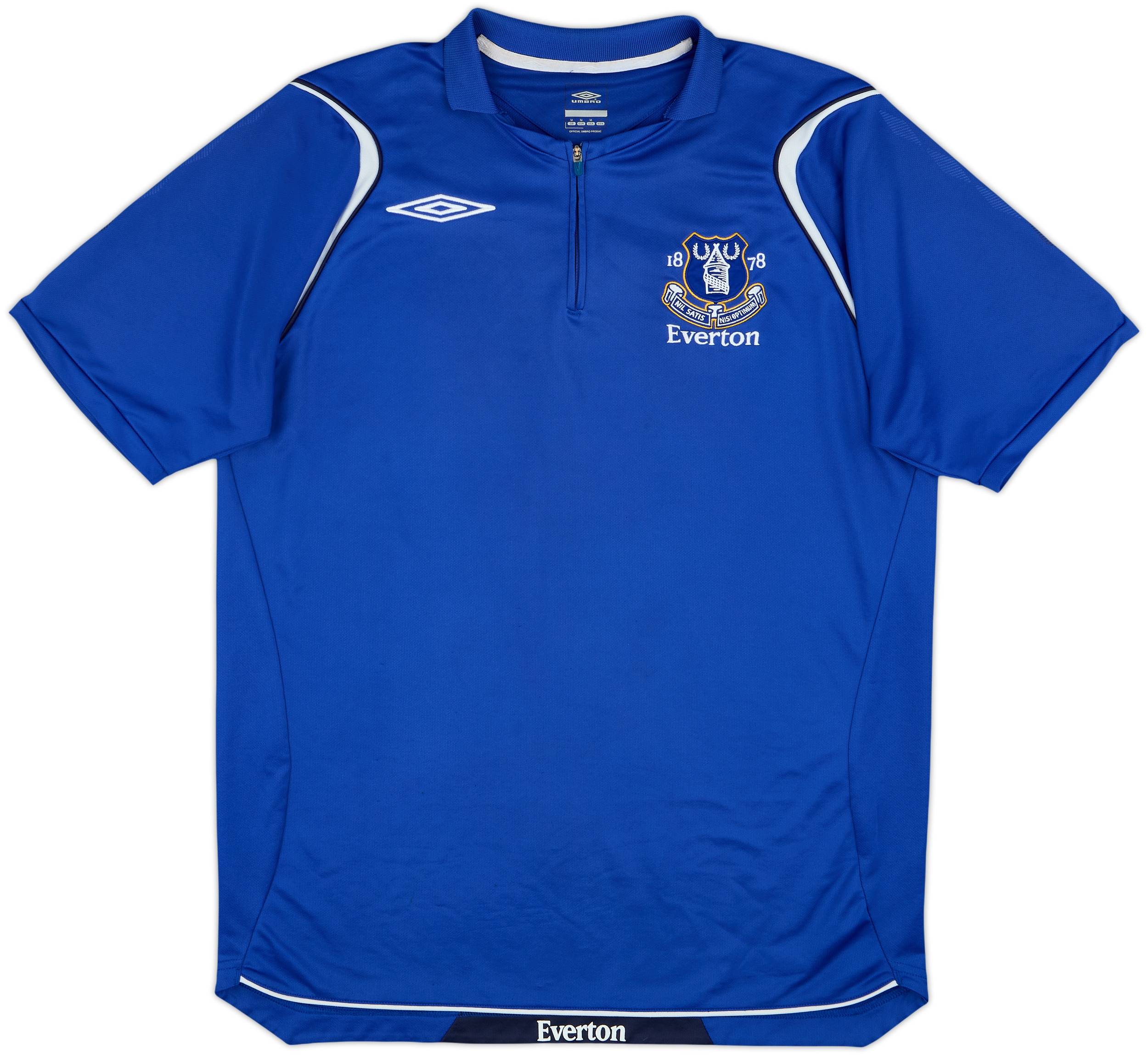 2008-09 Everton Umbro 1/4 Zip Training Shirt - 9/10 - (M)