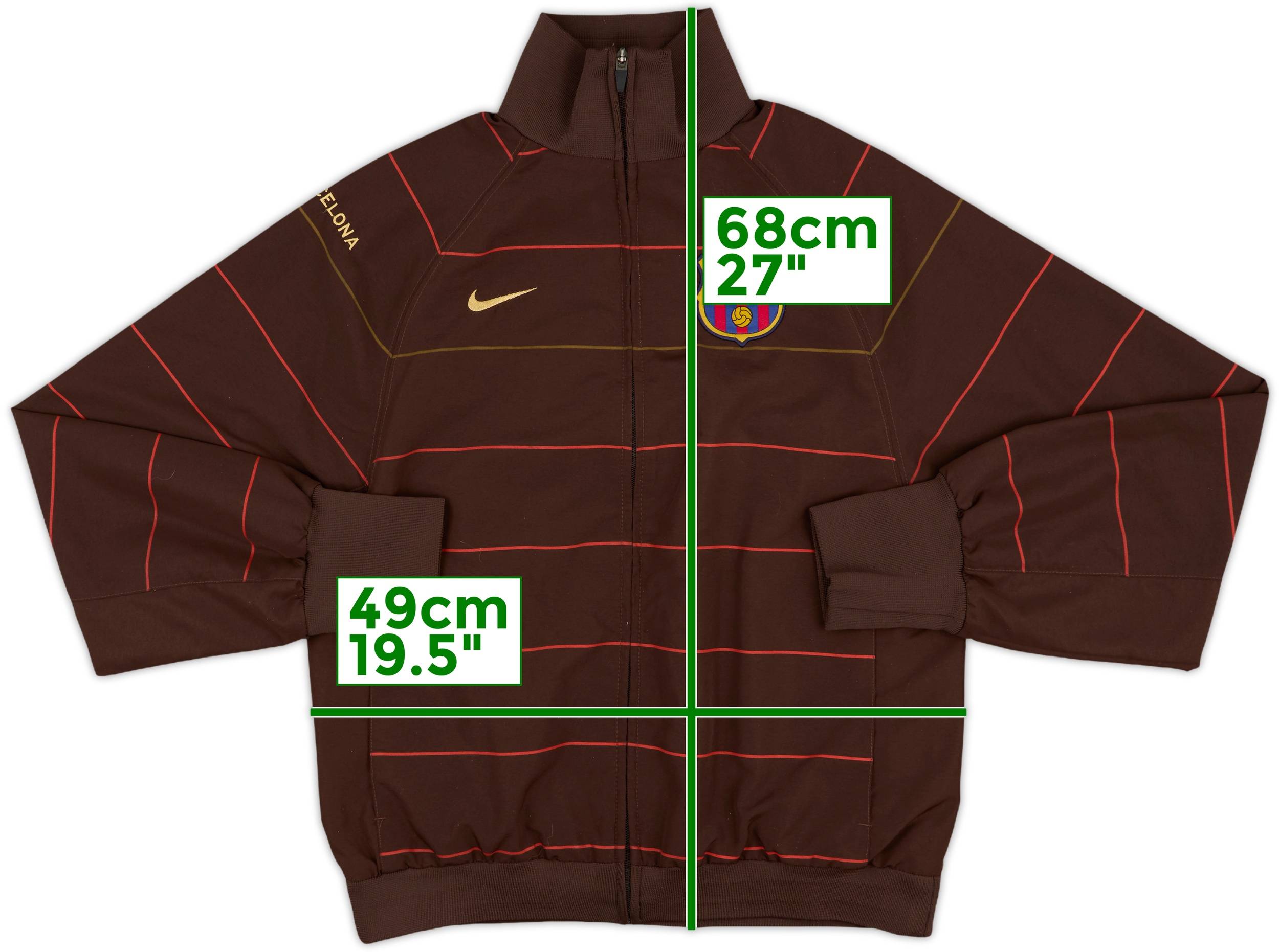 2008-09 Barcelona Nike Track Jacket - 8/10 - (S)