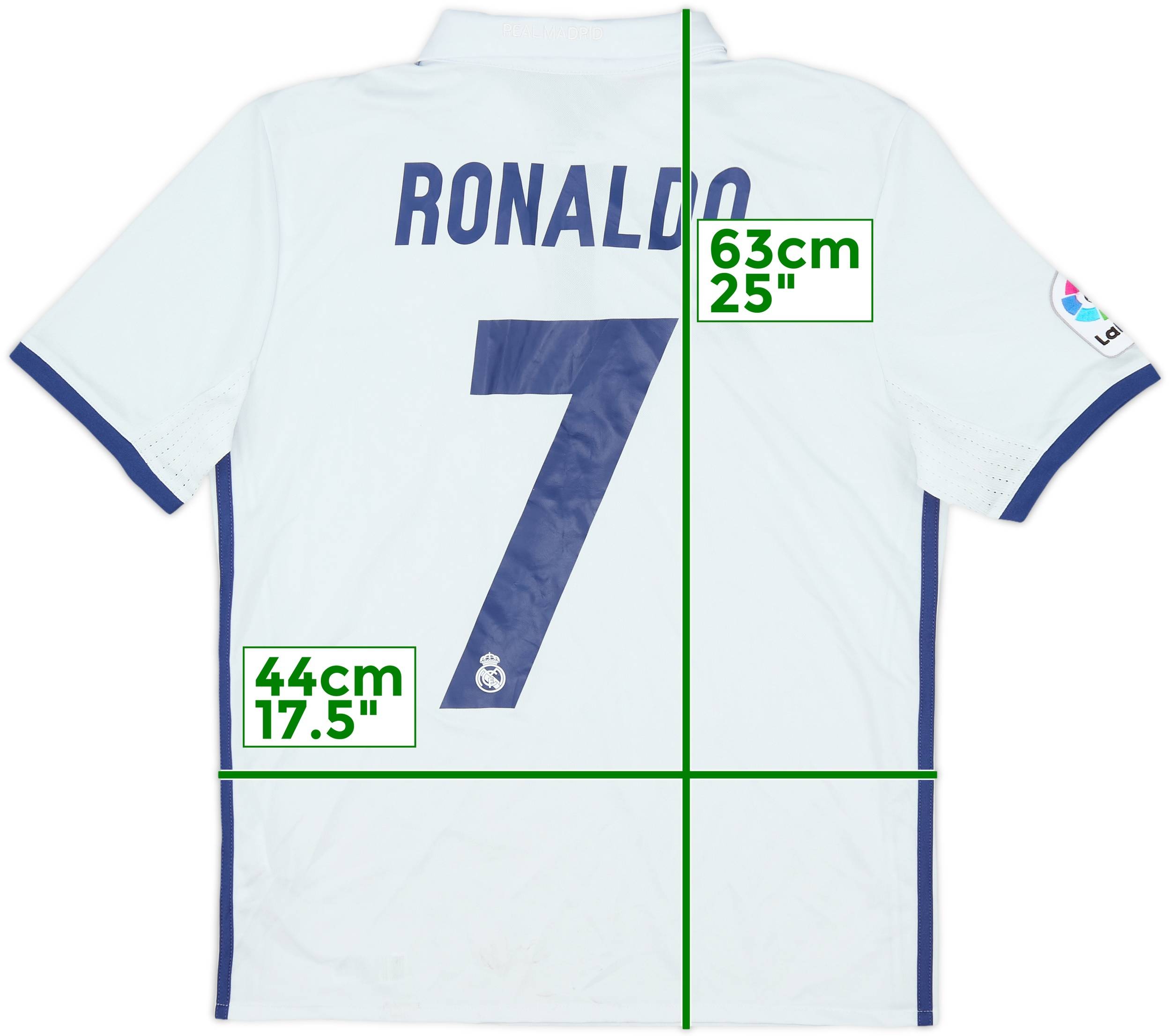2016-17 Real Madrid Home Shirt Ronaldo #7 - 6/10 - (L.Boys)