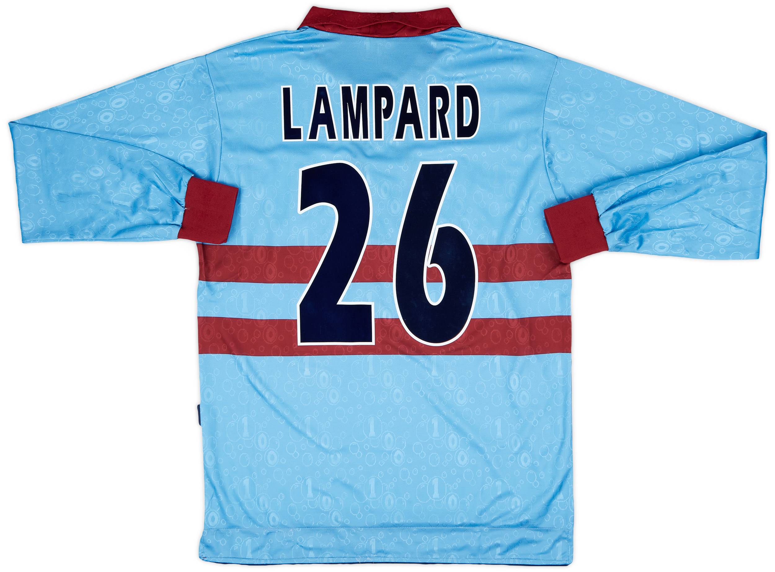 1995-97 West Ham Centenary Away L/S Shirt Lampard #26 - 7/10 - (M)