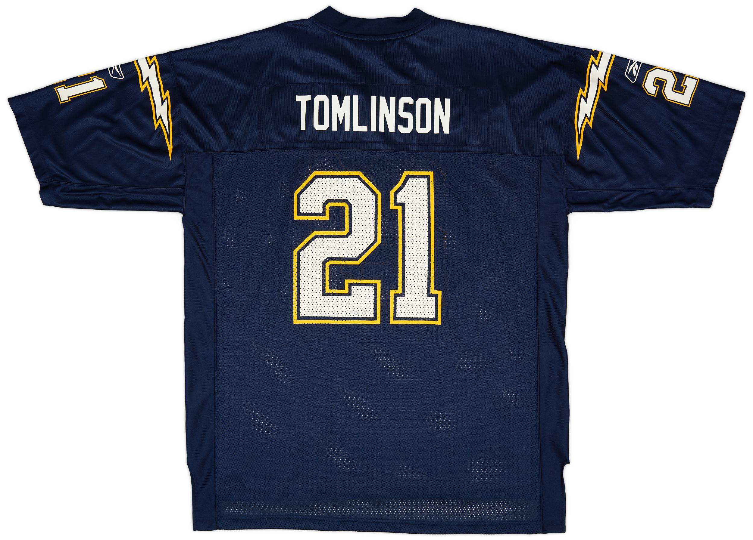 2005-06 San Diego Chargers Tomlinson #21 Reebok On Field Home