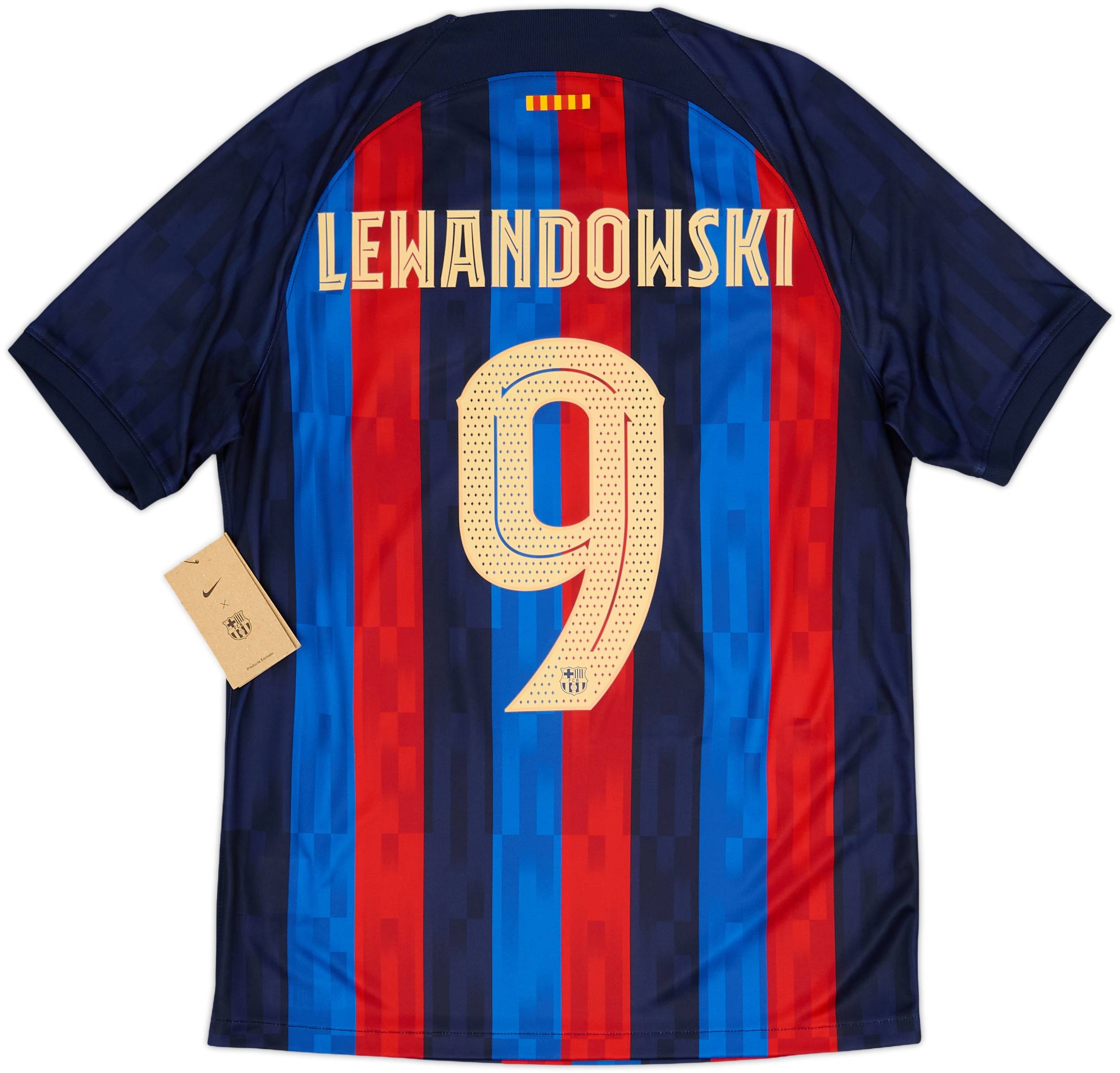 2022-23 Barcelona Home Shirt Lewandowski #9 (M)