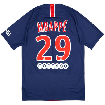 2017-18 Paris Saint-Germain Home Shirt Mbappe #29 (M)
