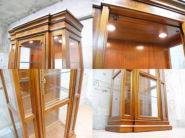 DREXEL】ドレクセル Francesca フランチェスカ キュリオケース ガラス