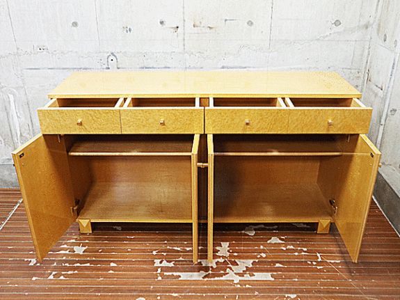 IDC大塚家具】最高級 バーズアイメープル サイドボード/リビングボード