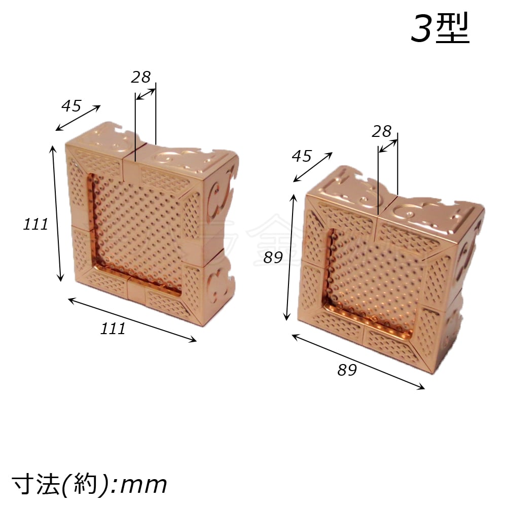 木口飾 ノビール SS型 100個木口飾 ノビール S型 100個 木口