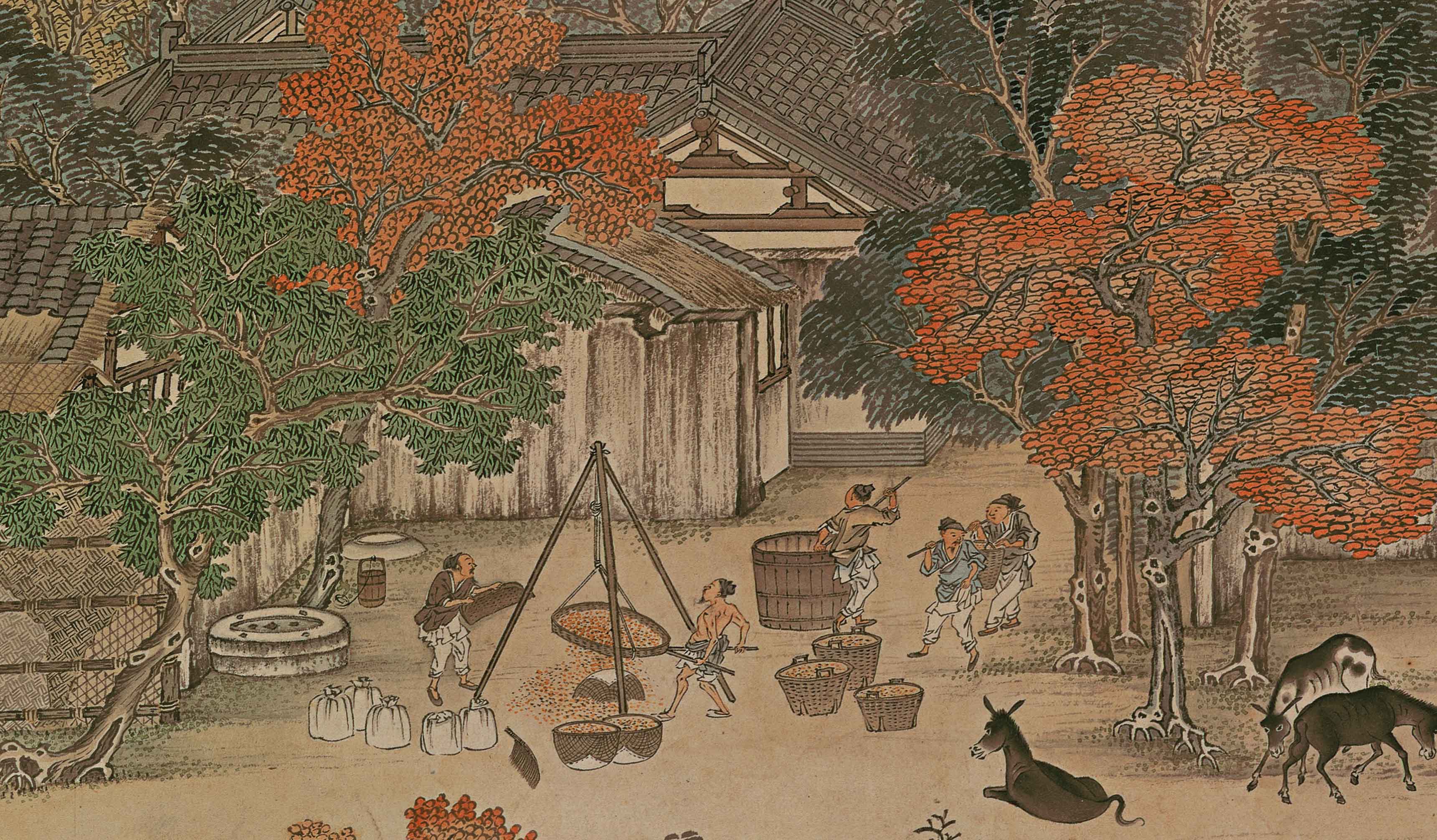 Buy Chinese Antique Art Painting 清 冯宁 仿杨大章宋院本金陵图 Qing