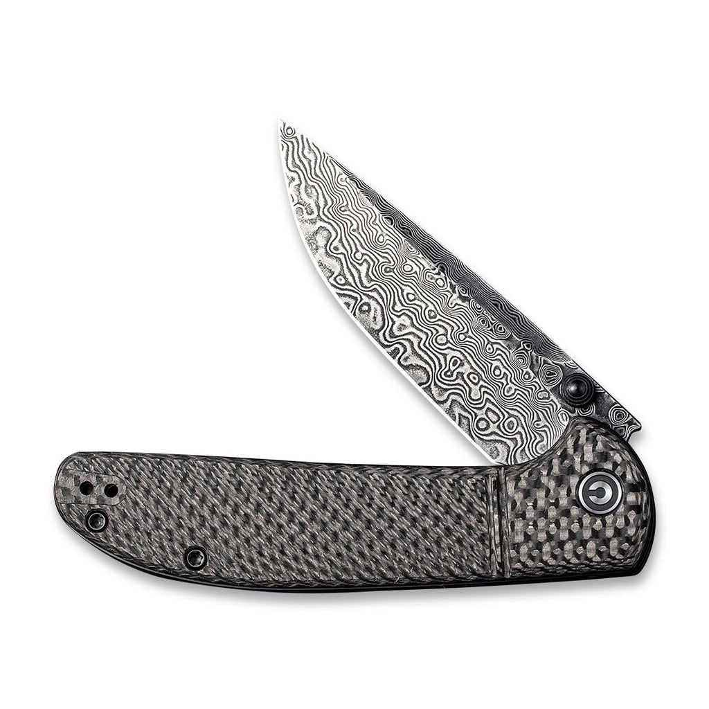 CIVIVI Badlands Vagabond Flipper & Thumb Stud Knife Carbon Fiber