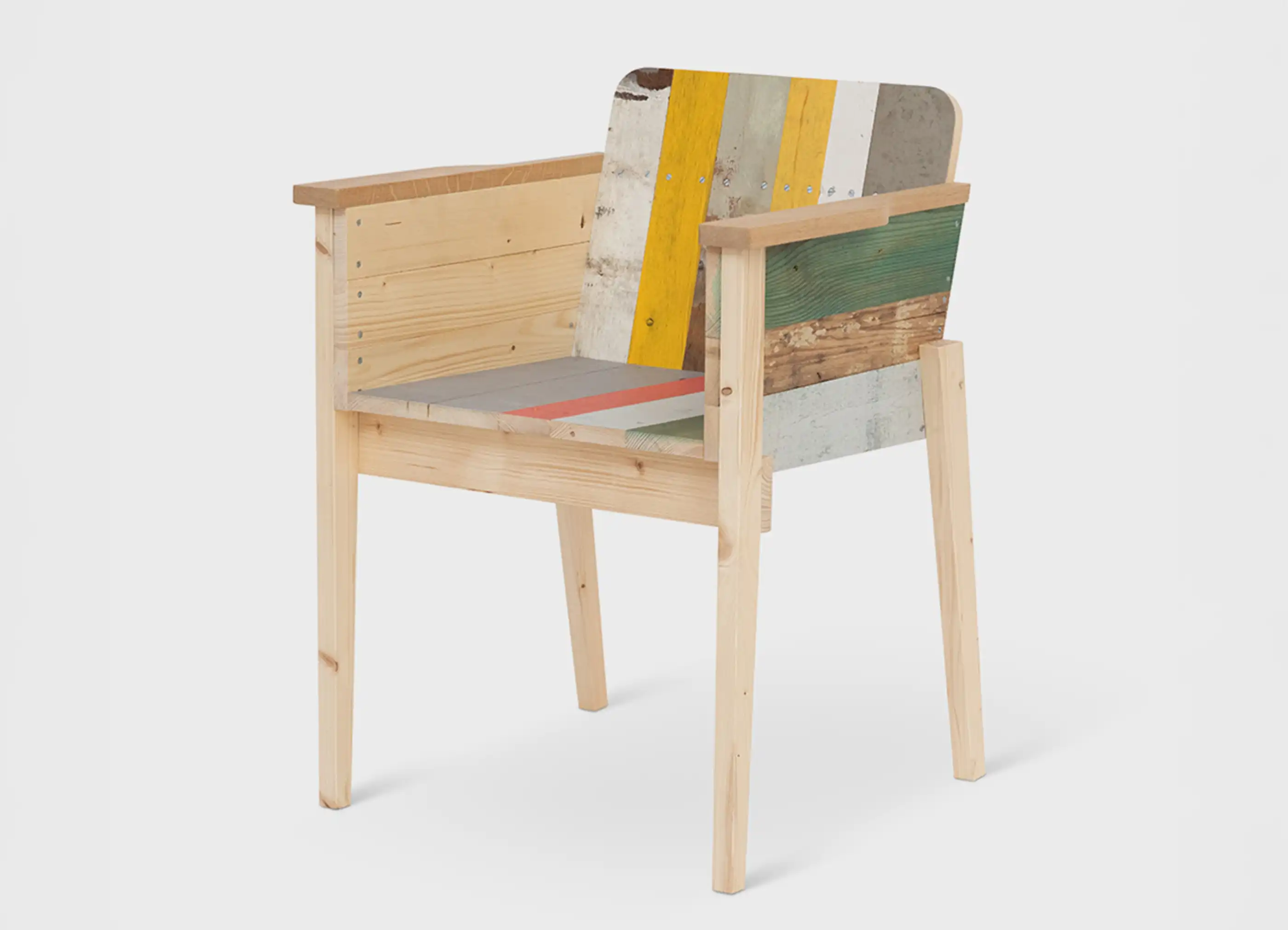 PIET HEIN EEK / ピート・へイン・イーク】BUCKET CHAIR IN SCRAPWOOD