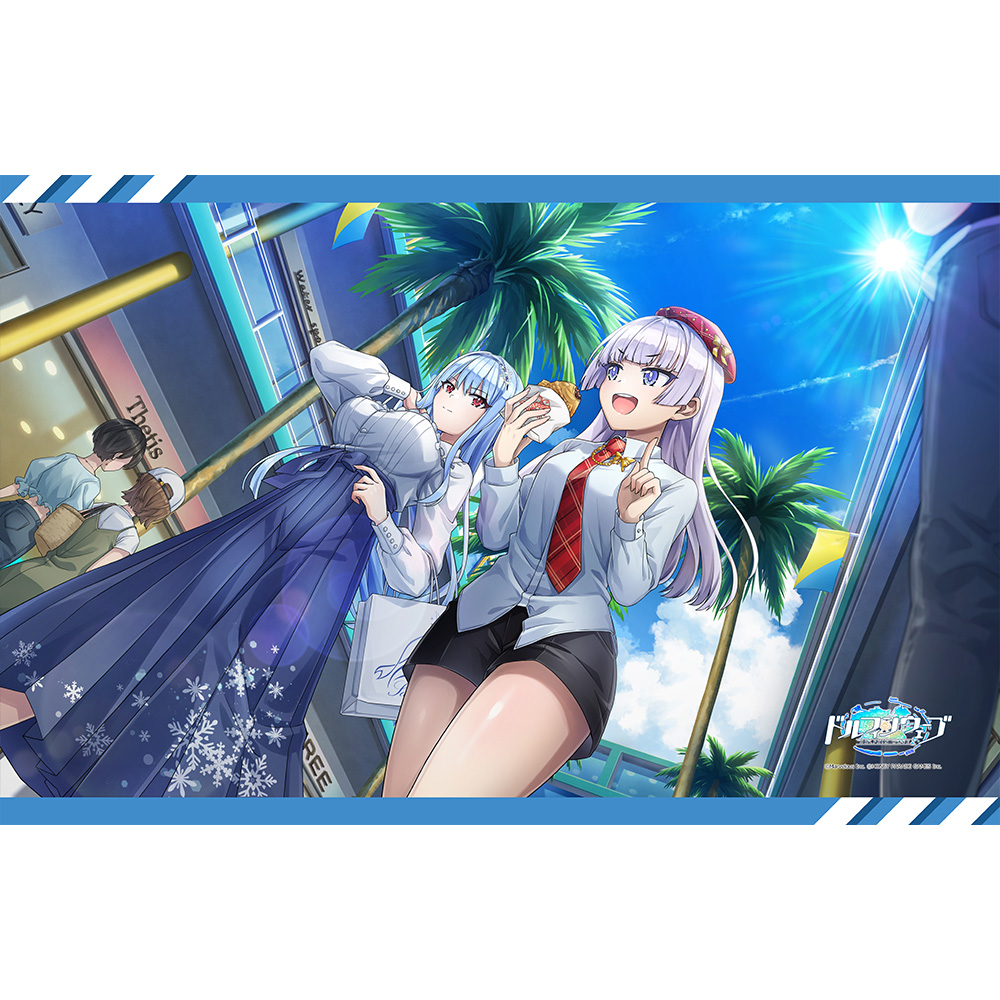 ドルフィンウェーブ]タオルケット（永雪 氷織＆シュネー・ヴァイスベルグ）