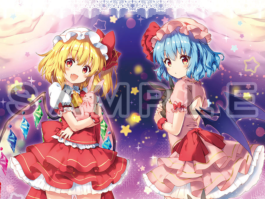 東方Project]りいちゅ先生 描き下ろし カーテン(レミリア＆フランドール)