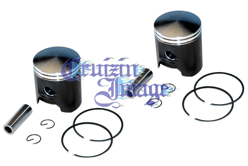 80-81年CB400T/CB400N.ホーク.1.0mmオーバーサイズピストン.2個セット