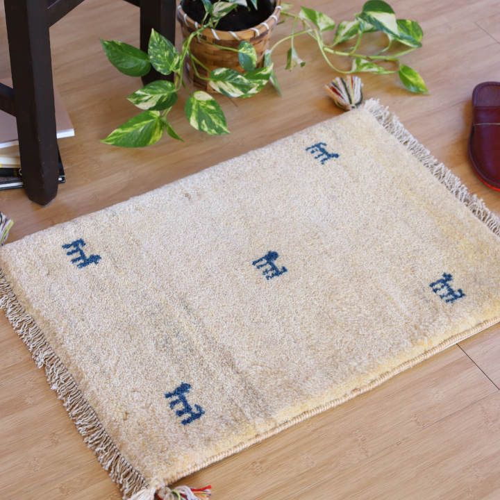 ギャッベ ミニマット（約60×40cm）｜手織ラグの店クラフトワーク