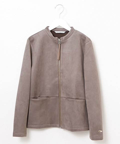 レディース 微起毛 スタンドカラー ジャケット通販 [0202-45262