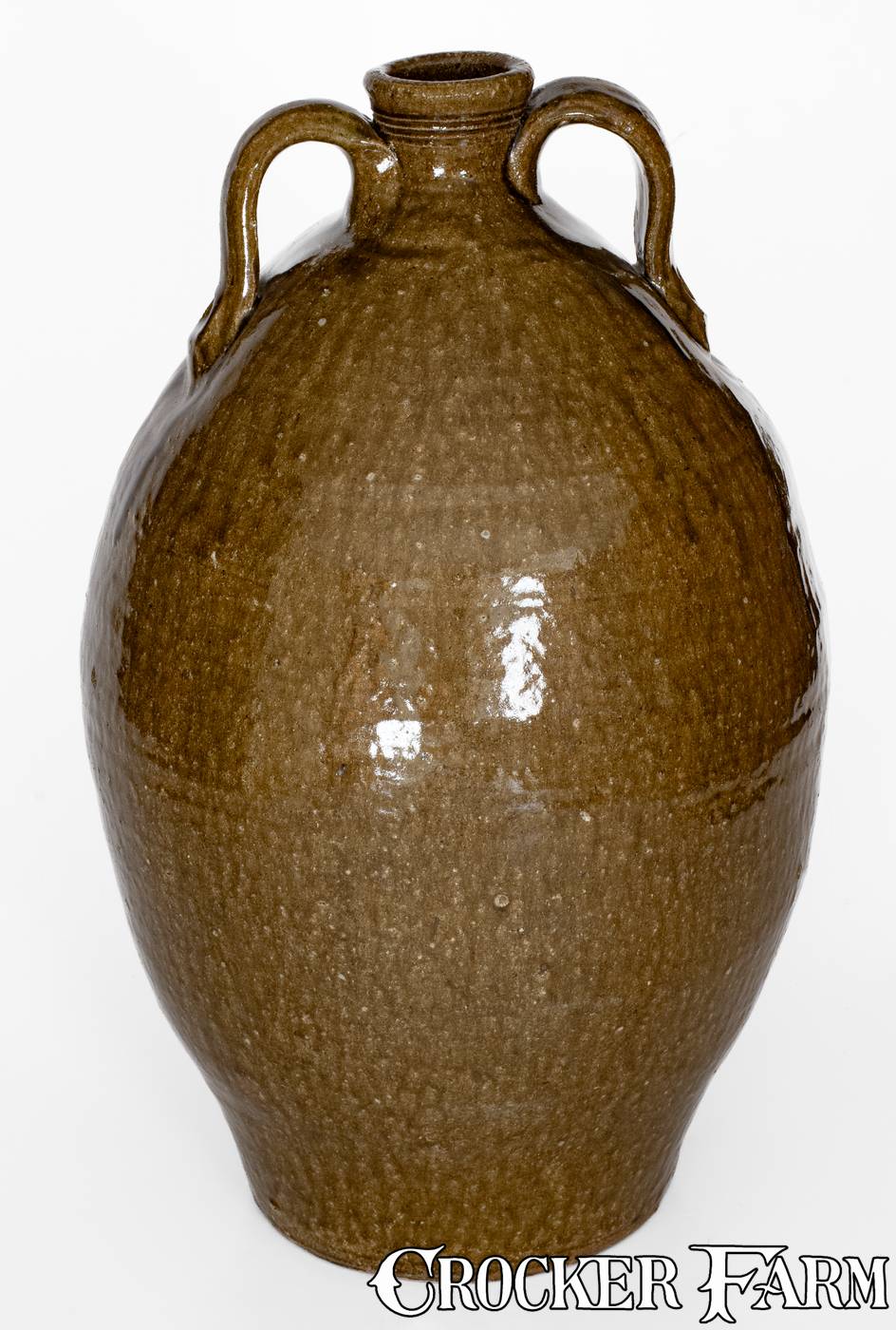 Catawba Valley, North Carolina Double-Handled Stoneware Jug