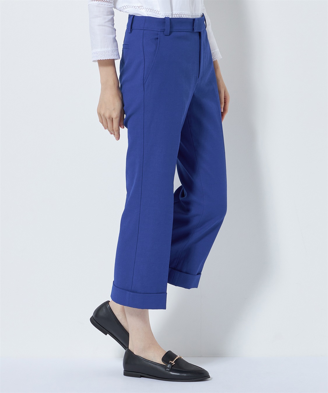 ドライオックス8分丈ロールアップパンツ 49AV JUNKO SHIMADA｜クロス