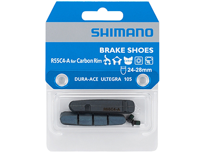 シマノ R55C4-A【-1mm厚 カーボンワイドリム用】ブレーキシュー＆固定