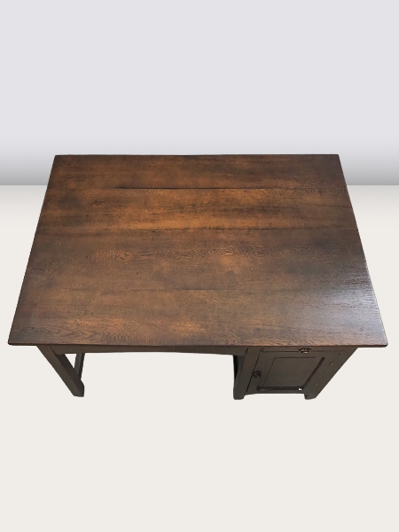 古い片袖机 山本商店購入 楢材<br>時代片袖机 | アンティーク山本商店