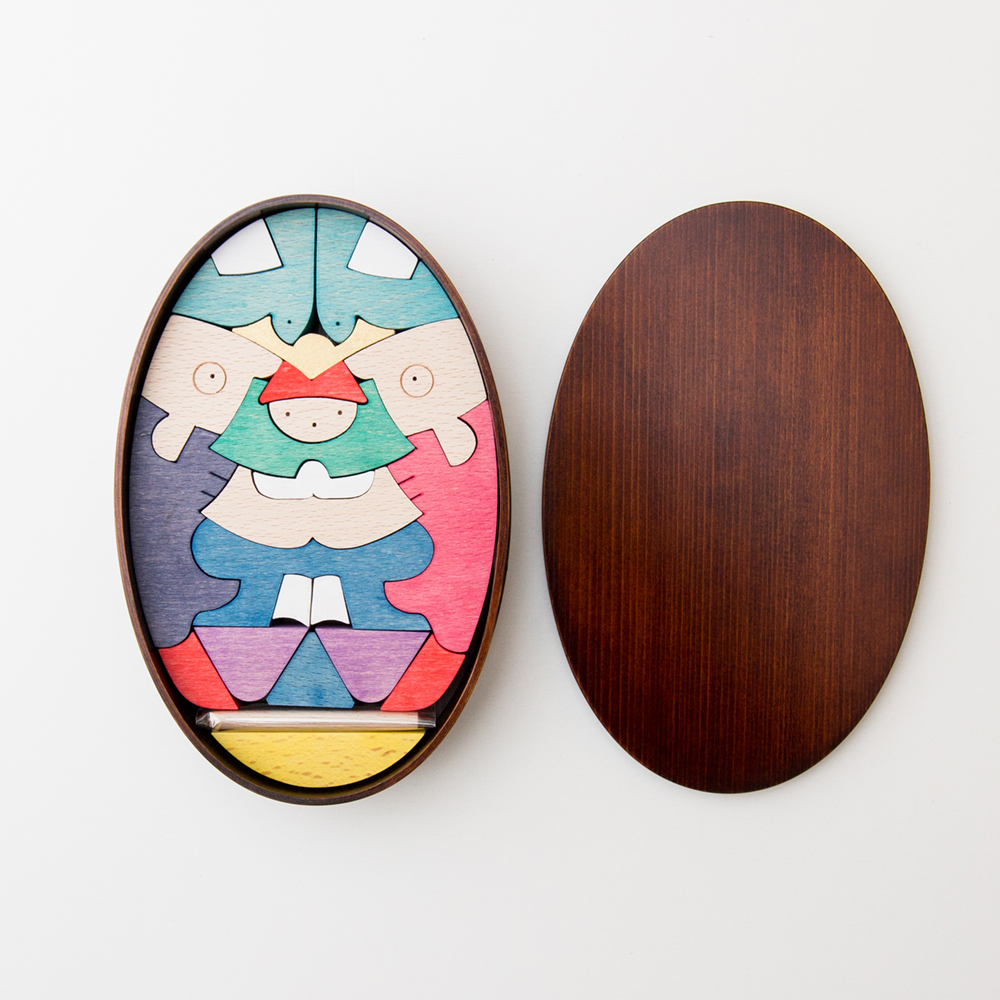 楕円鯉武者【小黒三郎の五月人形】【KK223】 | ANDCHILD