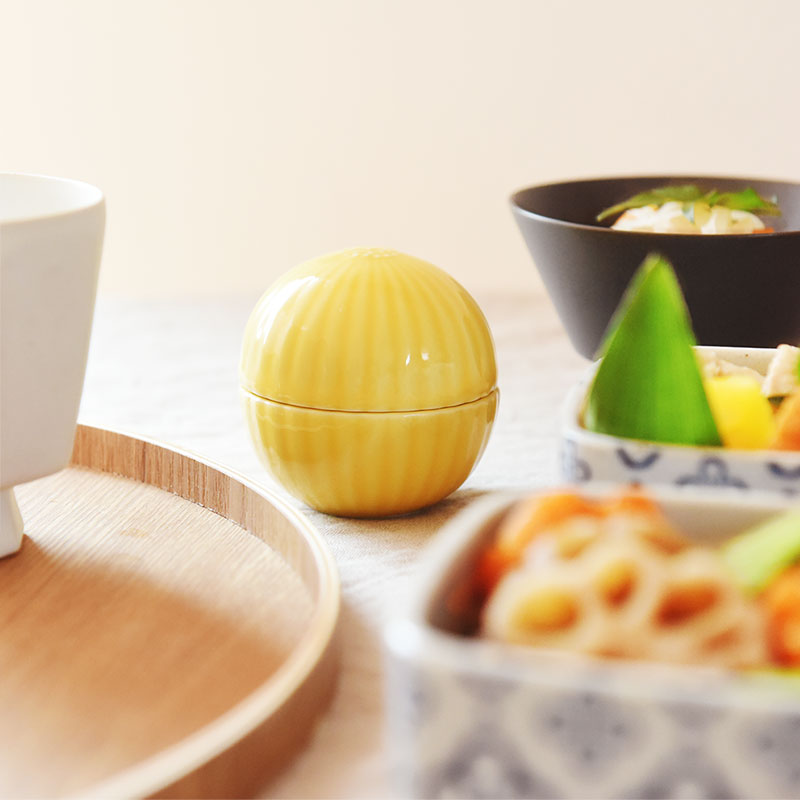 花形 蓋付珍味入れ 美濃焼 お正月【2/19追加】（50％OFF） ｜ アンジェ
