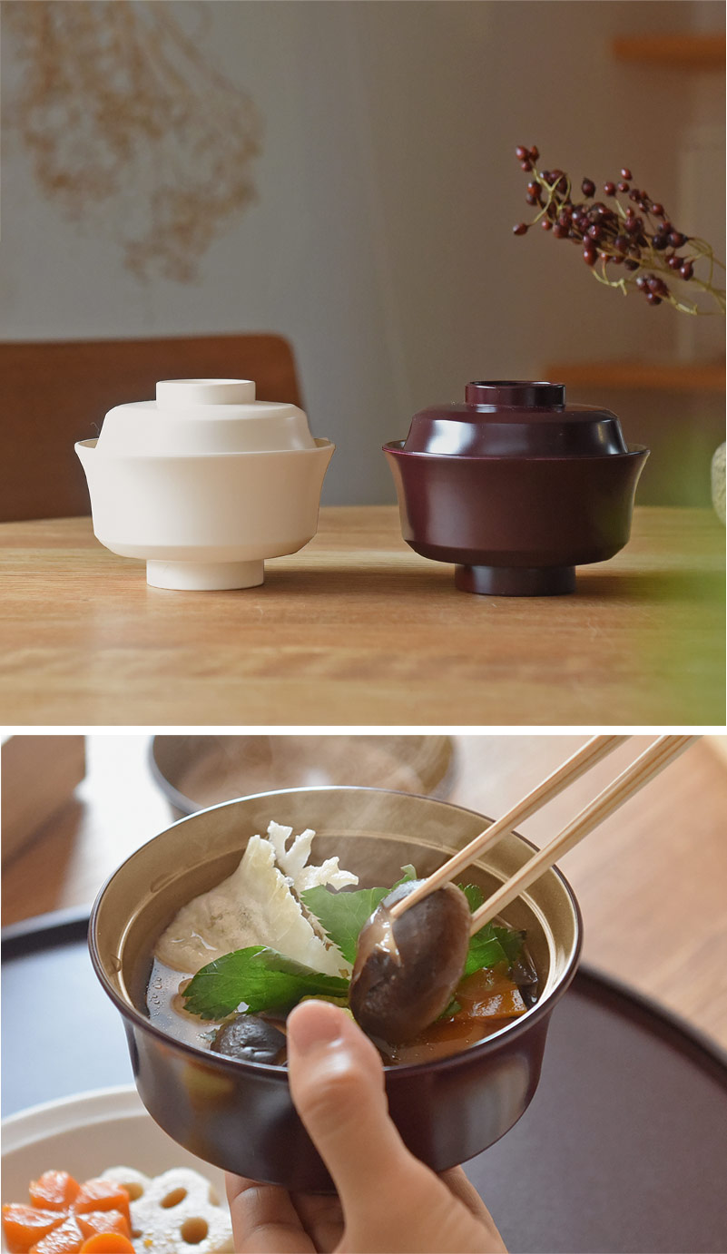 お正月を華やかにする 蓋つき椀 雑煮椀 山中塗 ｜ アンジェ web shop