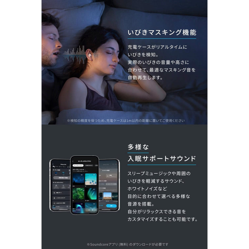 Soundcore Sleep A30 | 完全ワイヤレスイヤホンの製品情報 | Anker