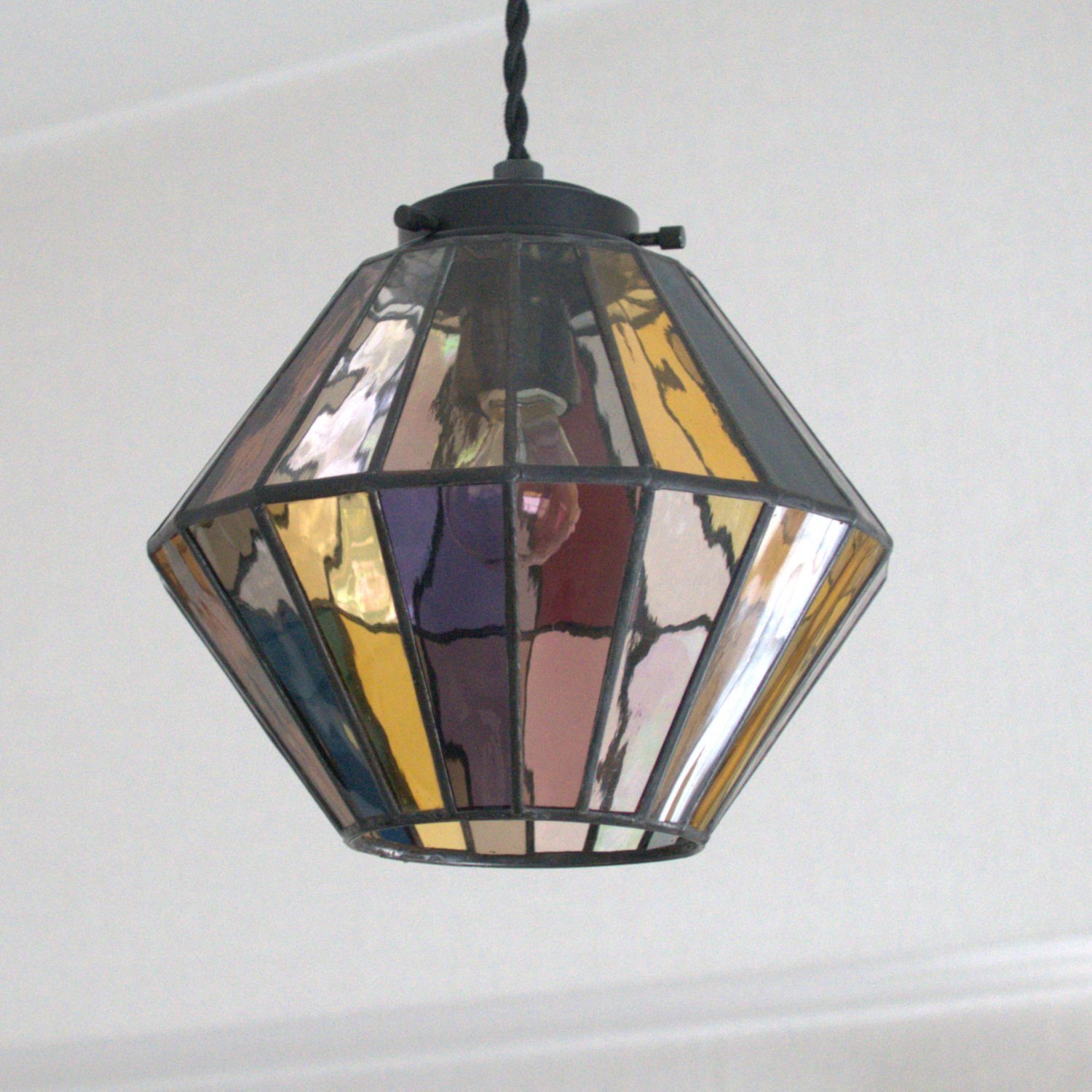 ステンドグラス ペンダントライト オーロラ 藤本幸治 アトリエ Ansan