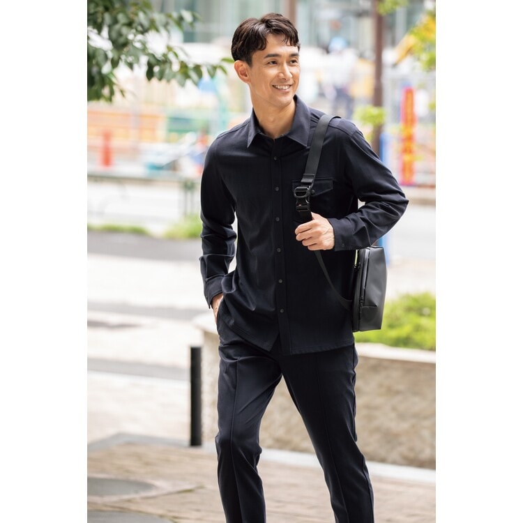 アウトレット】【BIZ MOVE】ストレッチシャツ セットアップ着用可