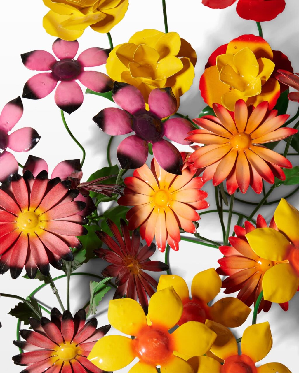 TA1353 Gretchen Metal Flower Sculpture Set of 6 Prop Rental - ACME