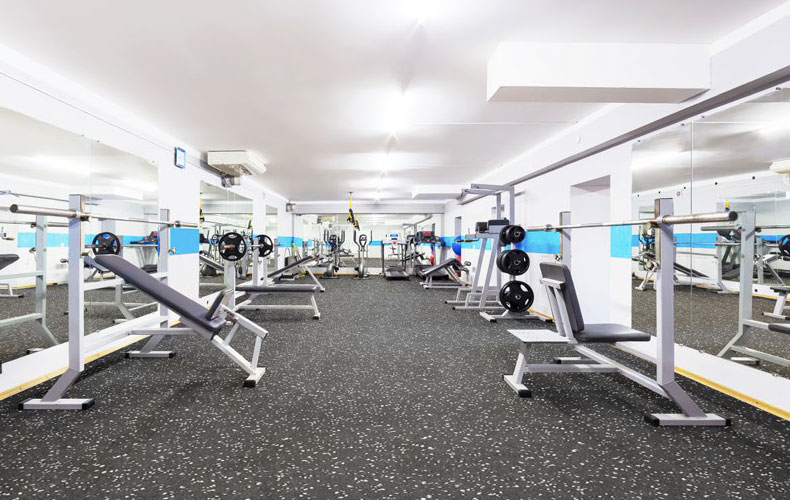 スポーツラバーフロア プラジョイントタイプ ホワイト｜ビニル床材