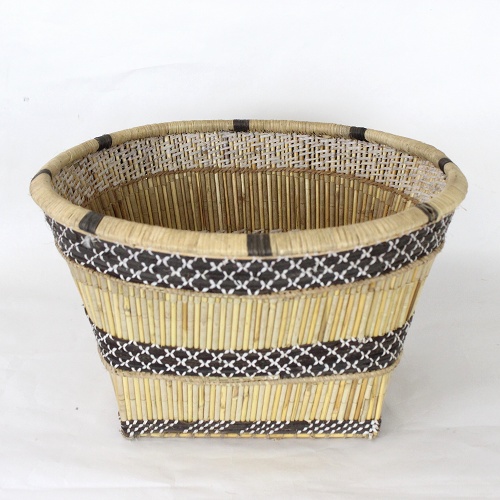 アフリカンスクエアー / ドゴン穀物ストローカゴ 鉢カバー 中