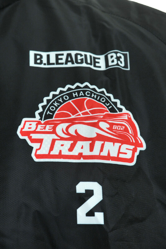 八王子ビートレインズTOP バスケットボール ブラックのウィンド