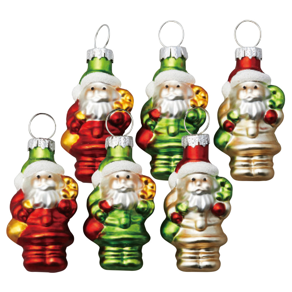 サンタオーナメント（1箱6コ入）｜商品案内｜株式会社アスカ商会