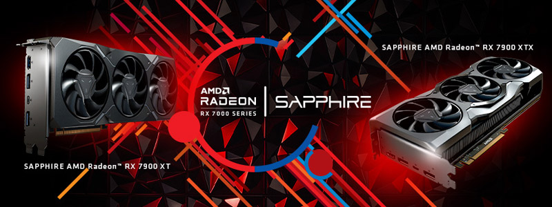 AMD RADEON RX 7900 XTX/7900 XT グラフィックスを搭載するSAPPHIRE社