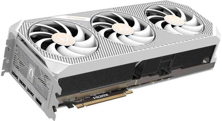 GeForce RTX 5080を搭載するホワイトモデルのグラフィックボード