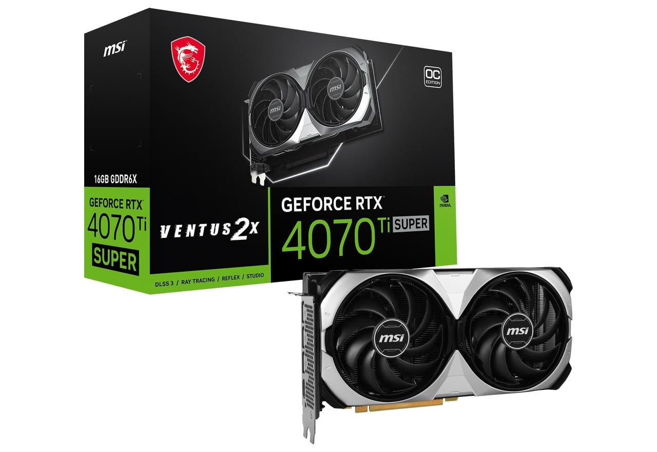 GeForce RTX 4070 Ti SUPER 16G VENTUS 2X OC | MSI グラフィック