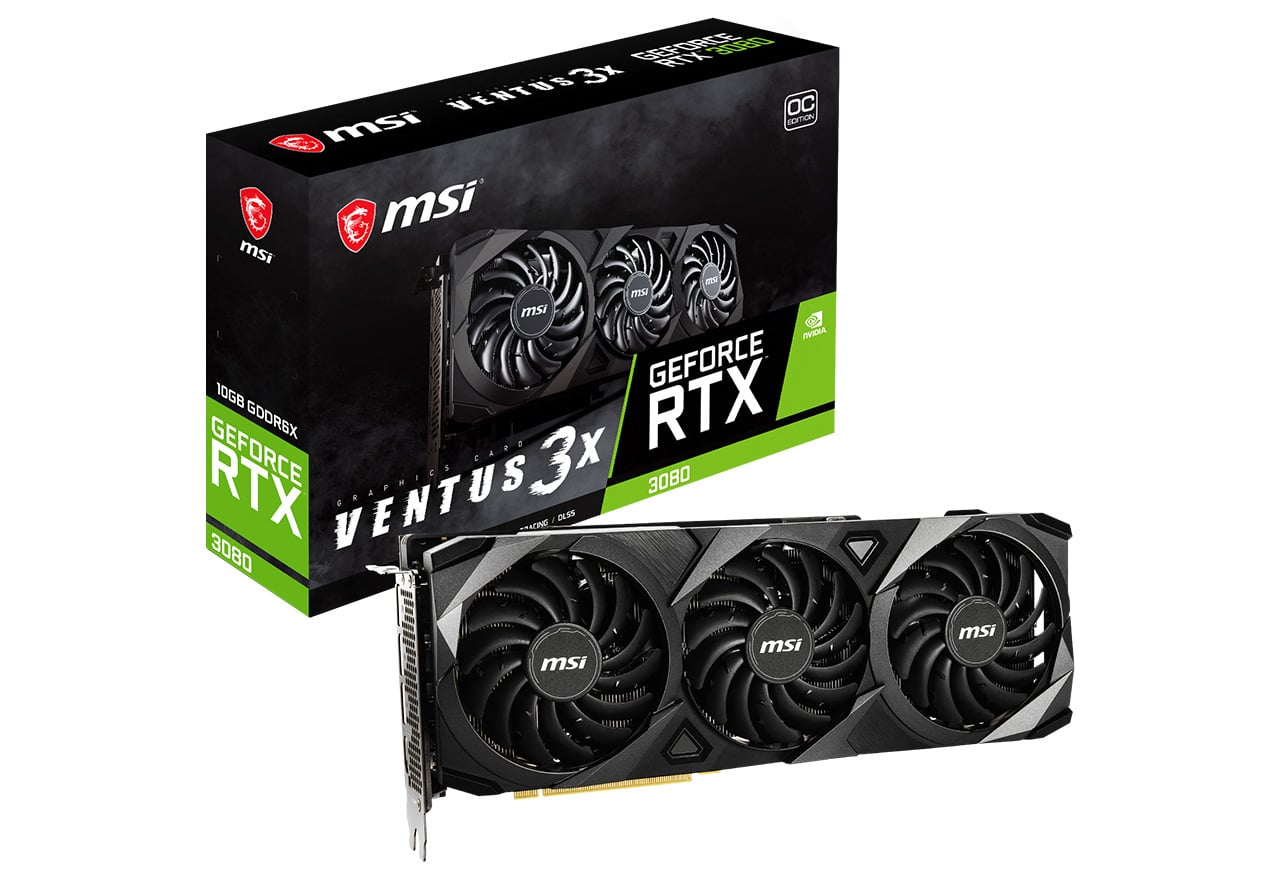 GeForce RTX 3080 VENTUS 3X 10G OC | MSI グラフィックボード GeForce