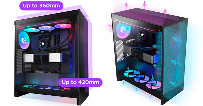 H7 Flow RGB v2シリーズ | NZXT ミドルタワー型PCケース | 株式会社アスク