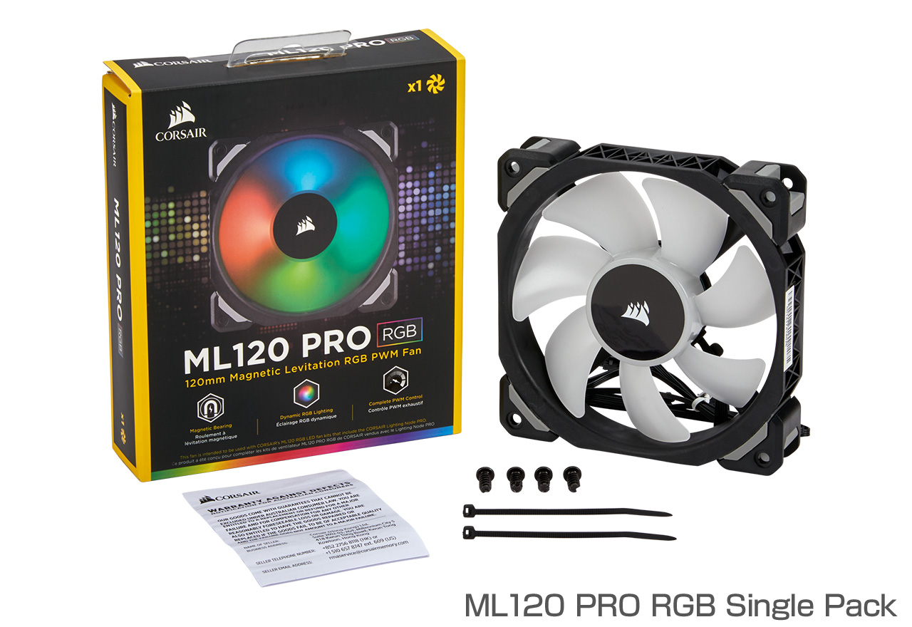ML PRO RGBシリーズ | CORSAIR ファン | 株式会社アスク