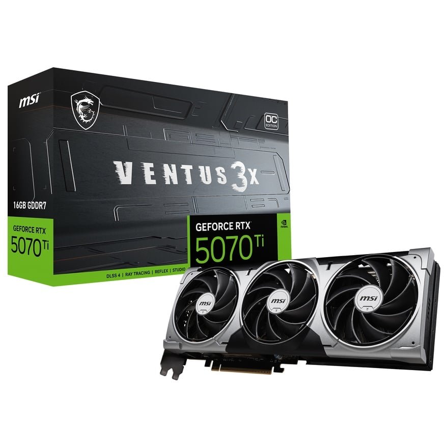 GeForce RTX 5070 Ti 16G VENTUS 3X OC | MSI グラフィックボード