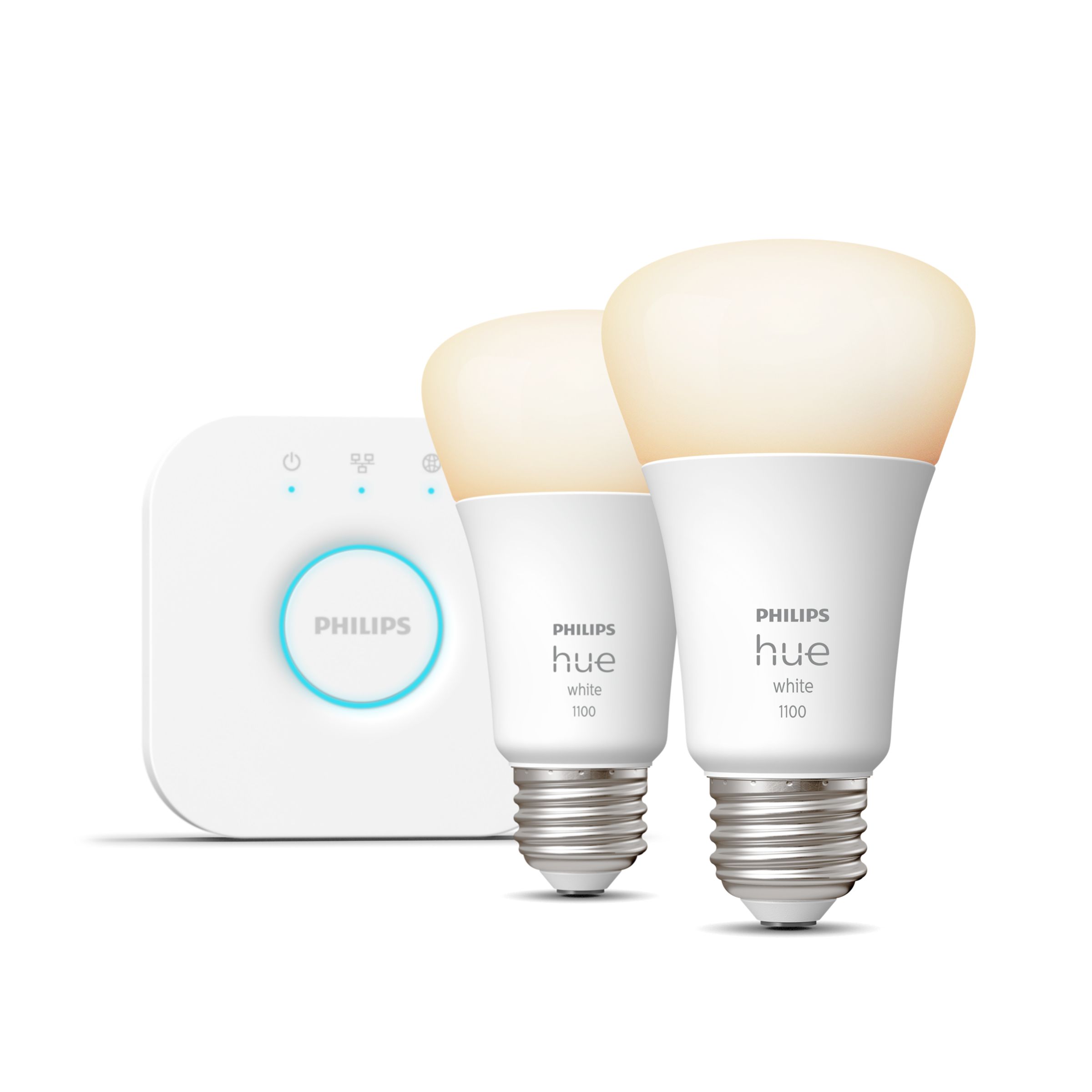 Hue Starter kit: 1-pack A19 E26 LED Bulb White + Hue Bridge