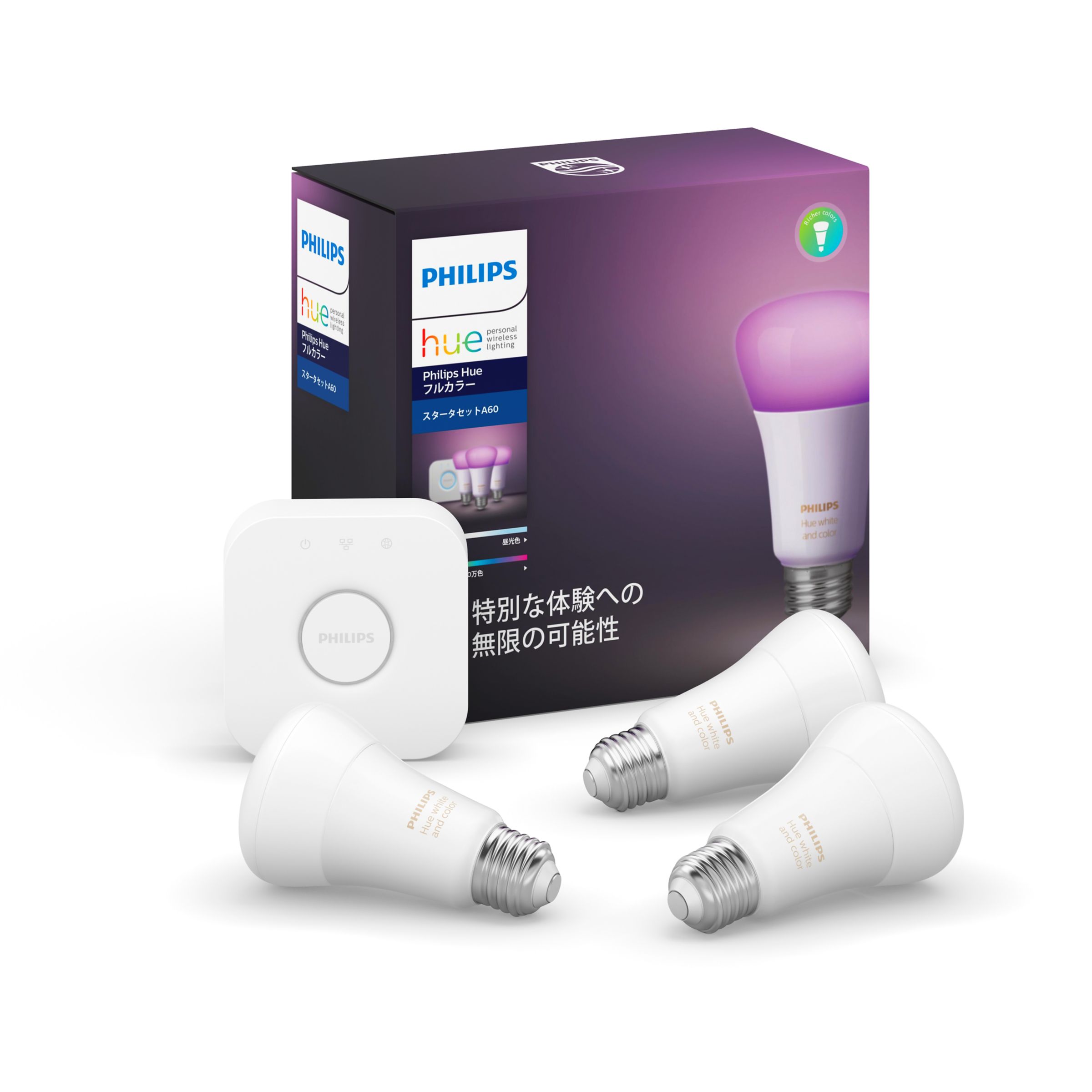 Philips Hue フルカラースターター セット Bluetooth + Zigbee