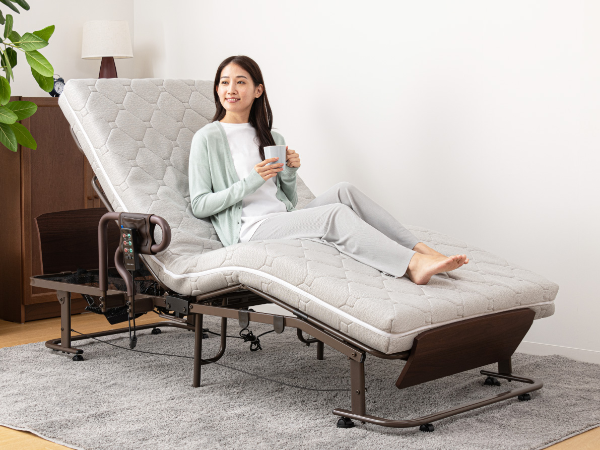 3種類から選べるマットレスとセットの電動リクライニングベッド